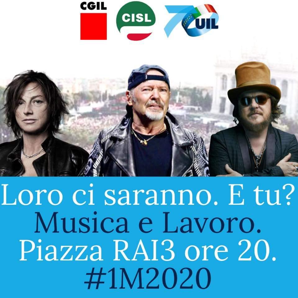 Musica e lavoro - Piazza RAI3 ore 20 - #1M2020