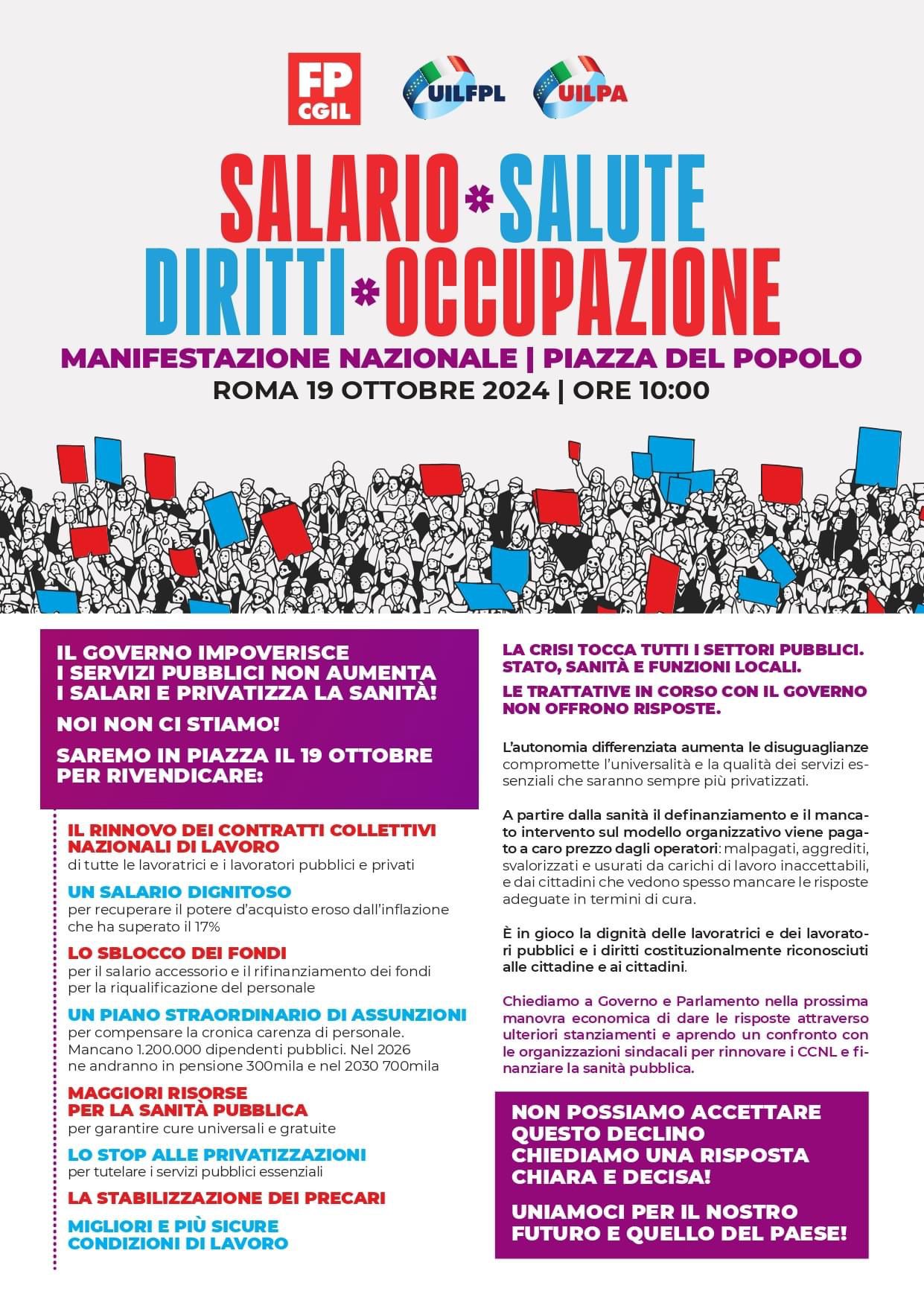 MANIFESTAZIONE DEL 19.10.24